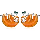 925 Sterling Silver Squirrel Bunny Earrings Easter Gift Cute Animal Stud Earrings Jewelry Birthday Gifts for Women