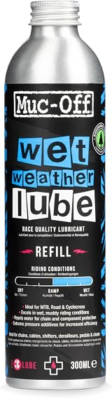Muc Off Wet Lube 300ml - Long Lasting Wet Weather Chain Lubricant