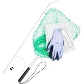 danco 2025 Premium Lobster Kit with 30-Inch Tickle Stick, Net and Gauge | Premium Lobster Kit with 30-Inch Aluminum Tickle Stick, Landing Net, Mesh Bag, Lobster Gauge and Rubber-Dipped Gloves Set