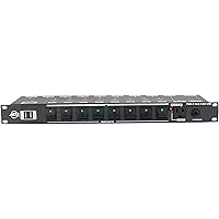 ADJ Pow-R Rack 19 Inch Heavy Duty USB AC Power Center - 10 X 3 Prong Edison Outlets - 2 USB Charging Ports - Max Load 15A or