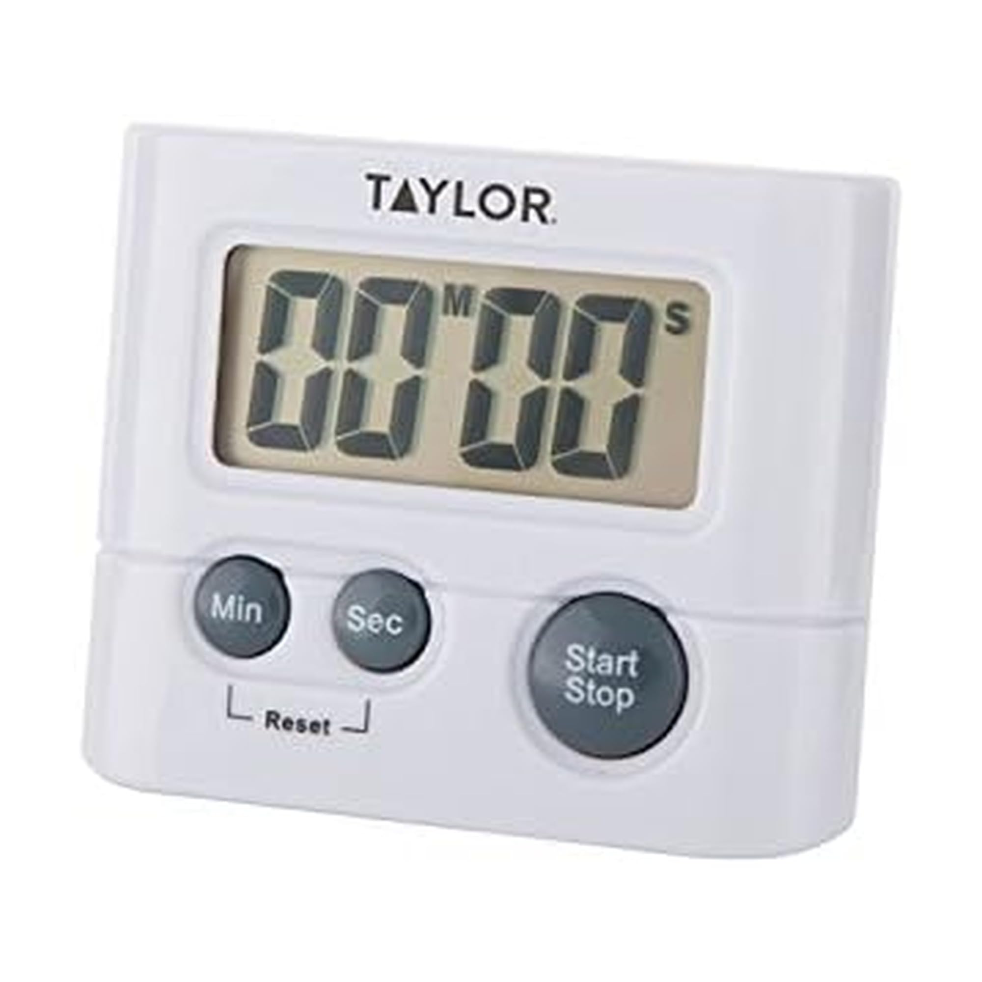 Photo 1 of Taylor Digital Timer with 99 Minute 59 Second Display, Easy to Use, White Compact Design for Kitchen Cooking, Baking, and Timing Needs