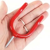 SISI UK Heavy Duty Garage Storage Tool Hook Pack 5 Red view 4