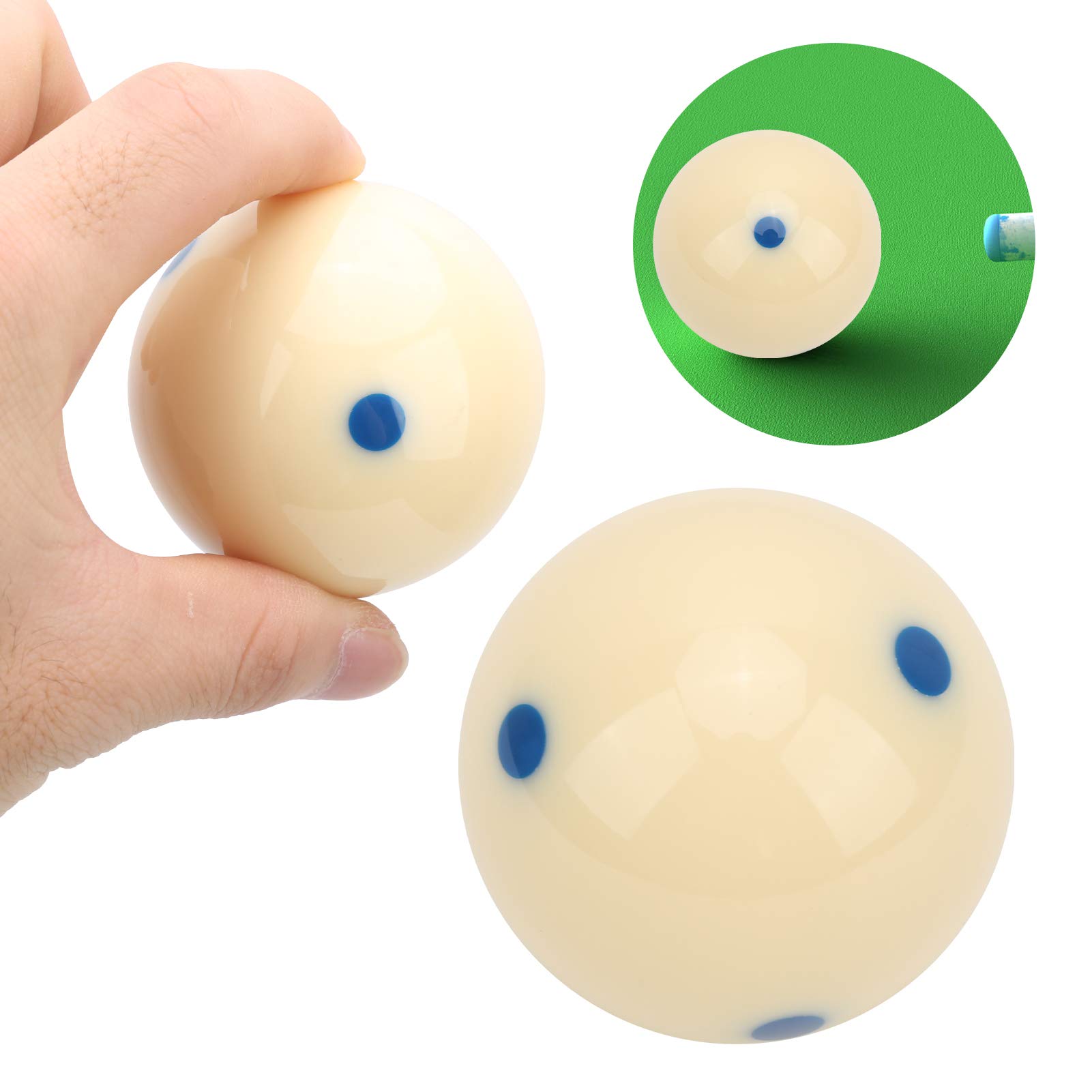 Professional Billiard Balls Resin Pool Balls for Snooker Training Games with Red Blue Dots Cue Sports Equipment Kit