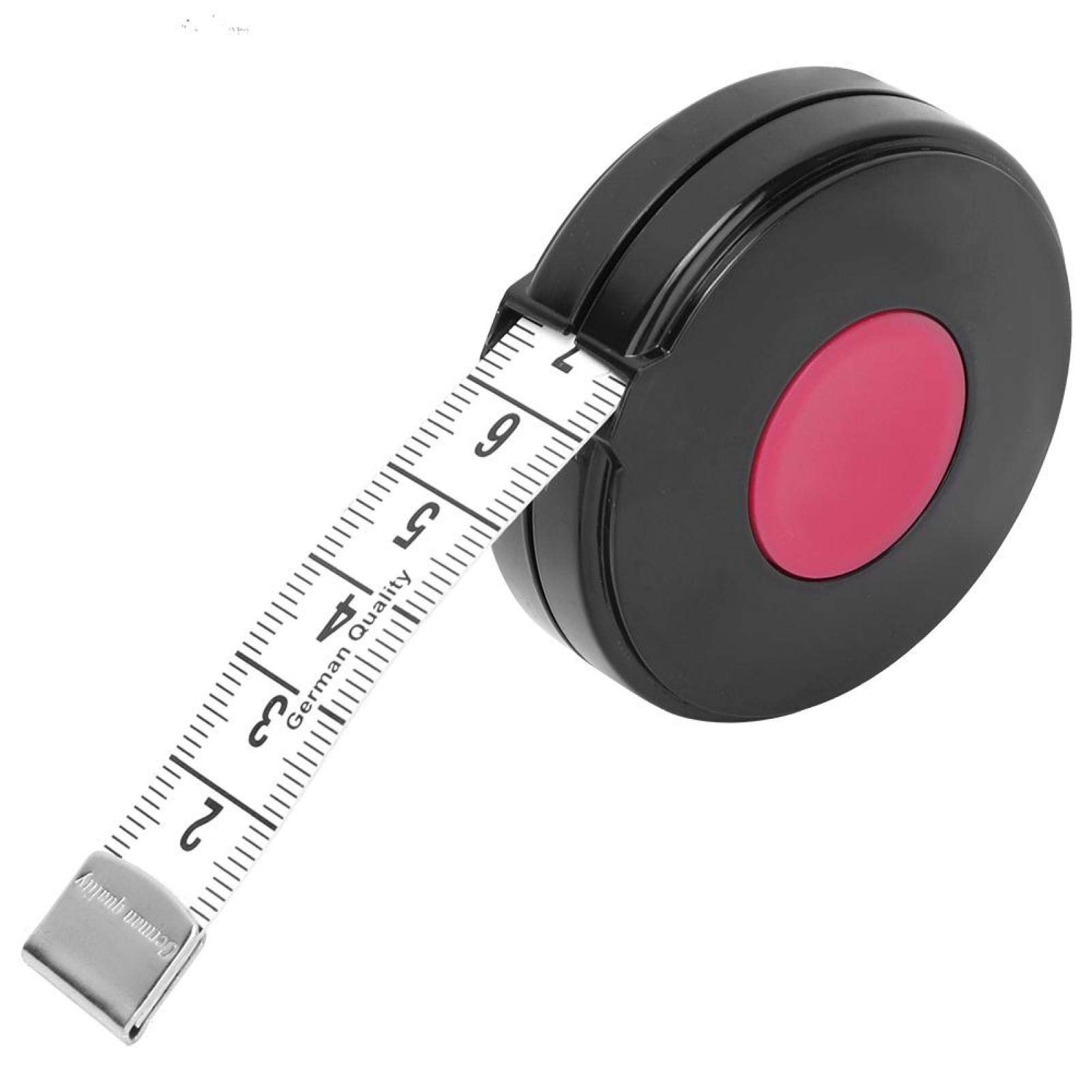 Tailor Tape Measure Body Measuring Tape Centimeter/Inch Fiberglass for Tailoring Body Handwork Sewing(red)