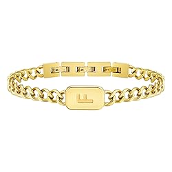 VNOX Gold Initial Bracelet for Men - Mens Gold