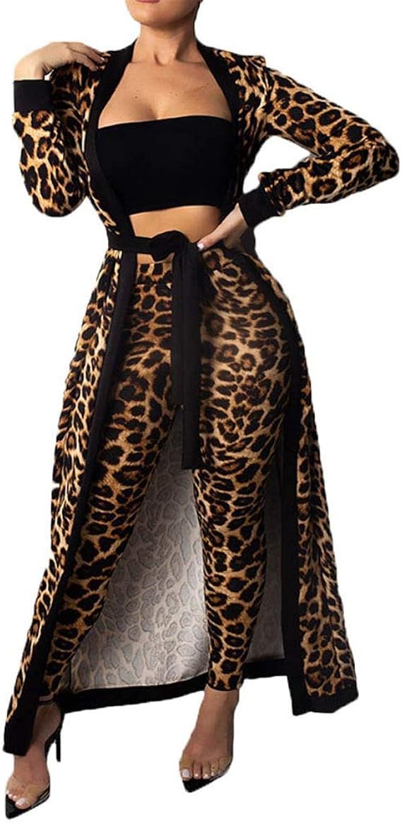 pieces leopard dress