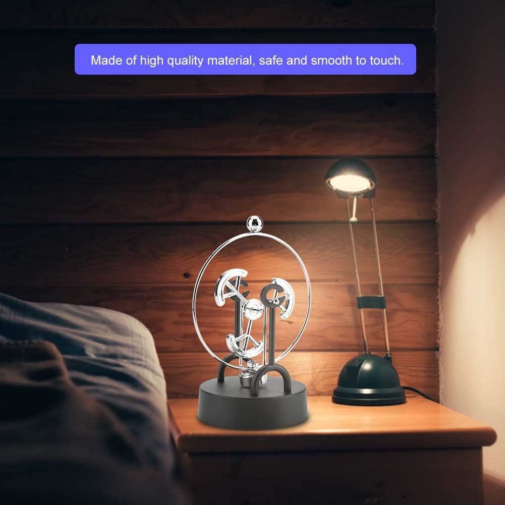 Perpetual Motion Swing Electronic Shake Wiggle Art Craft Desk Decoration Scientific Toy(#C203) - Image 3