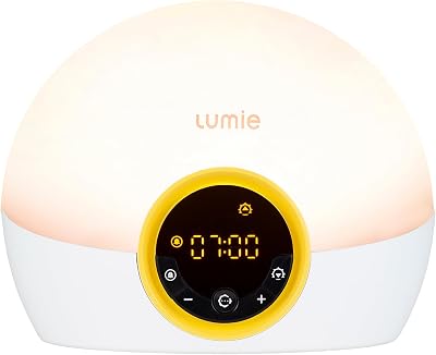 Lumie Bodyclock Rise 100 LED Light Alarm Clock Sunrise Sunset White NBCKE-2000
