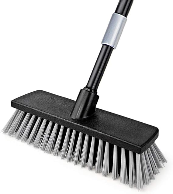Push Broom Indoor Outdoor Floor Scrub Brush Bristles Broom 30.349.6