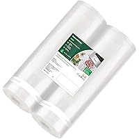 Bonsenkitchen Vacuum Sealer Bags, 11 in x 50 ft Rolls 2 Pack Food Vacuum Storage Bags, BPA Free, Food Grade, Customized Size 
