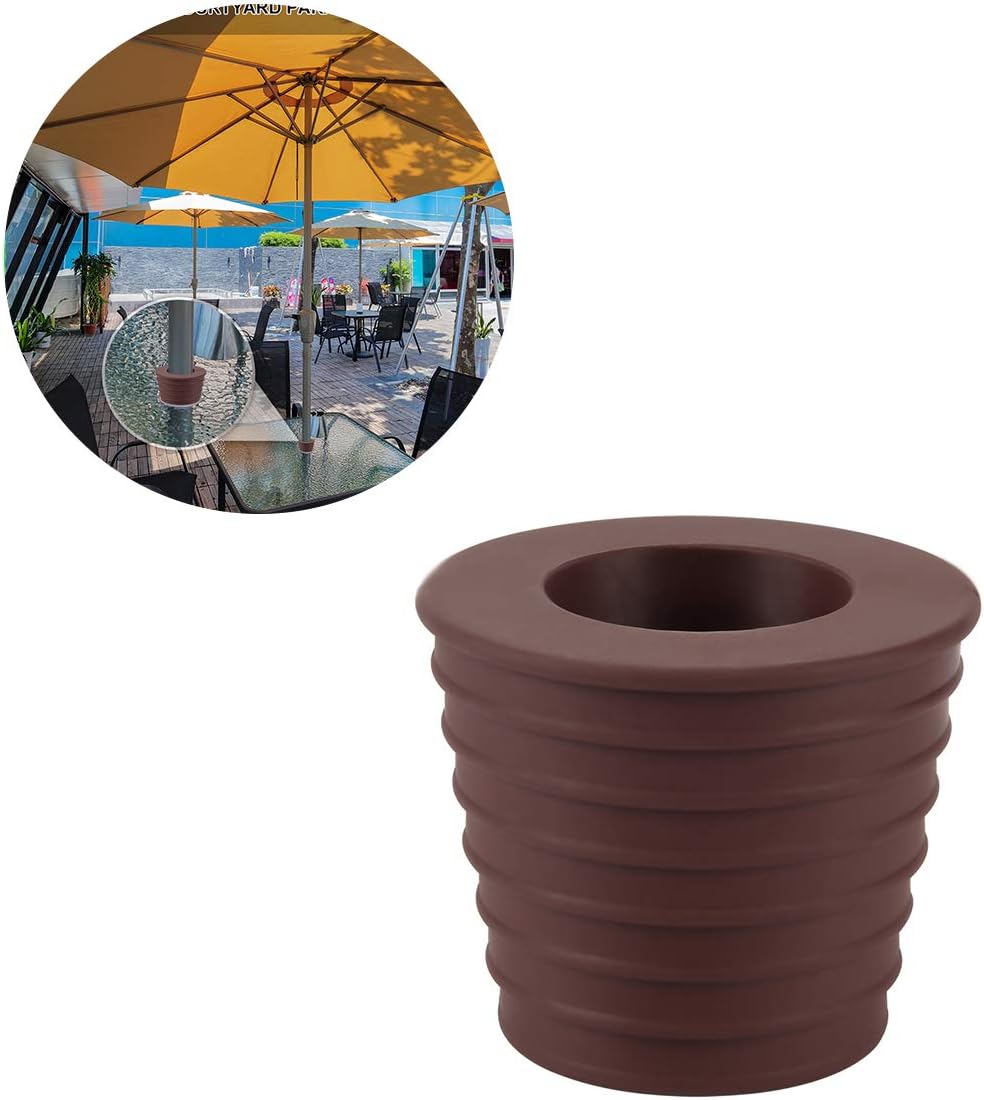 Amazon Com Umbrella Cone Wedge For Patio Table Hole Opening Or Parasol Base Stand 1 9 To 2 7 Inch Umbrella Pole Diameter 1 1 2 Inch Dark Brown Garden Outdoor