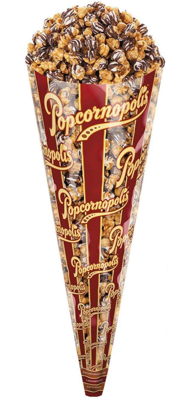 Popcornopolis Gourmet Zebra Chocolate Popcorn, 11Ounce Bags (Pack of 3)