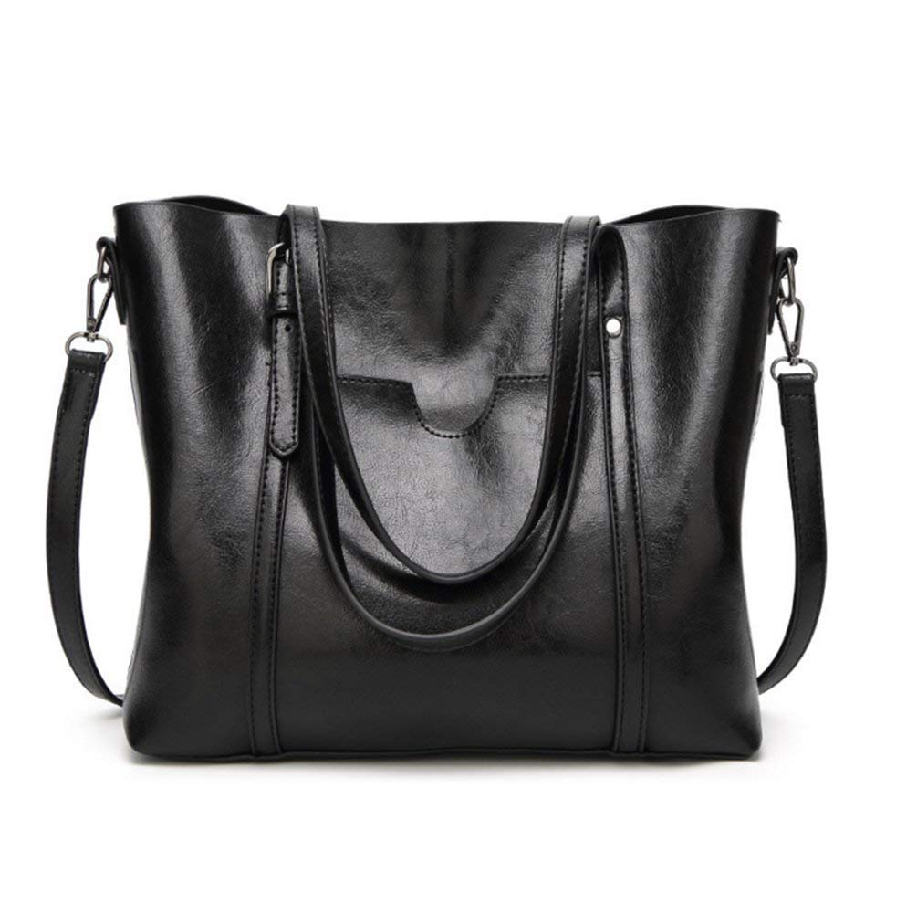 KAMIERFA Tote Bags for Women Italian PU Leather Large Capacity Classic Ladies Tote Handbags Cross Body Shoulder Bags for Work Travel Satchels for Girls