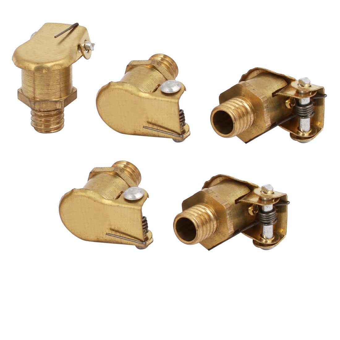 Sourcingmap 5.6mm Thread Diameter Oil Lubricating Part Spring Cap Metal Grease Cup 5pcs