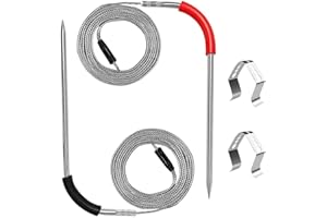 2-Pack Meat Probe Set for Weber Grills, for Smart Connect Compatible, Accurate Temp Monitoring -22°F to 572°F, Copper Core wi