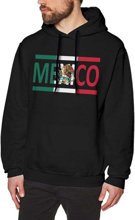Men's Hoodies Mexican Flag Fashion Pullover Hooded Print Sweatshirt Jackets Amazon.ca Clothing