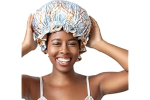 Bounce Curl Reversible Satin Hair Bonnet, Satin Adjustable Band, Frizz-Reducing Night Cap for Wavy, Curly & Coily Hair
