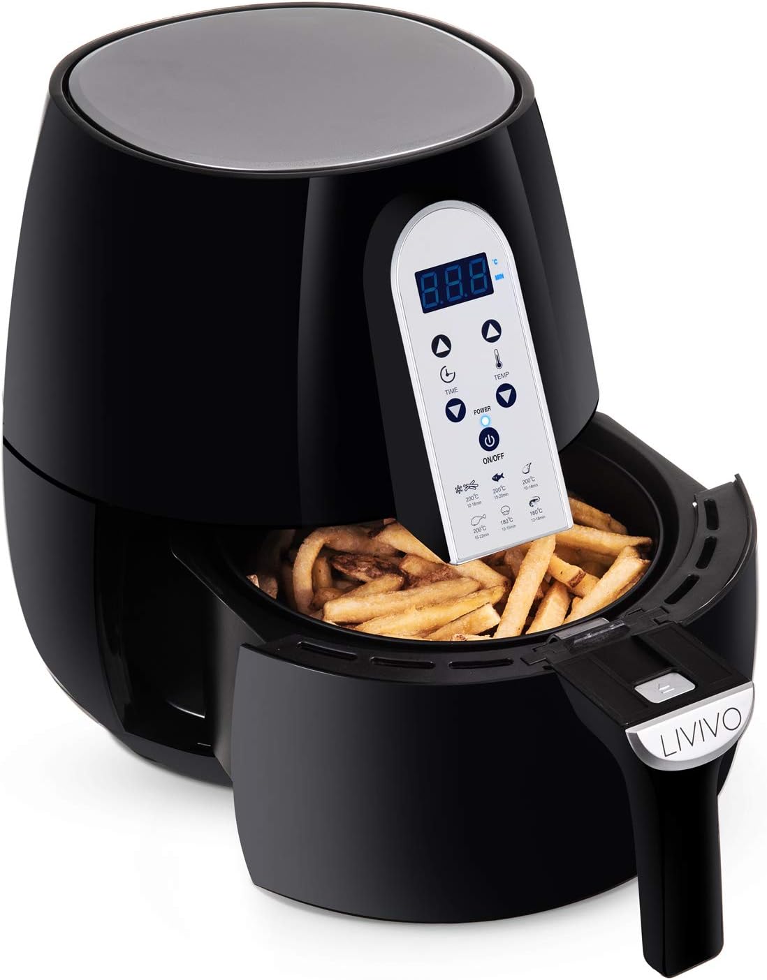 LIVIVO Digital Air Fryer, MultiFunctional 1500W CounterTop Fryer for Convenient and Healthy