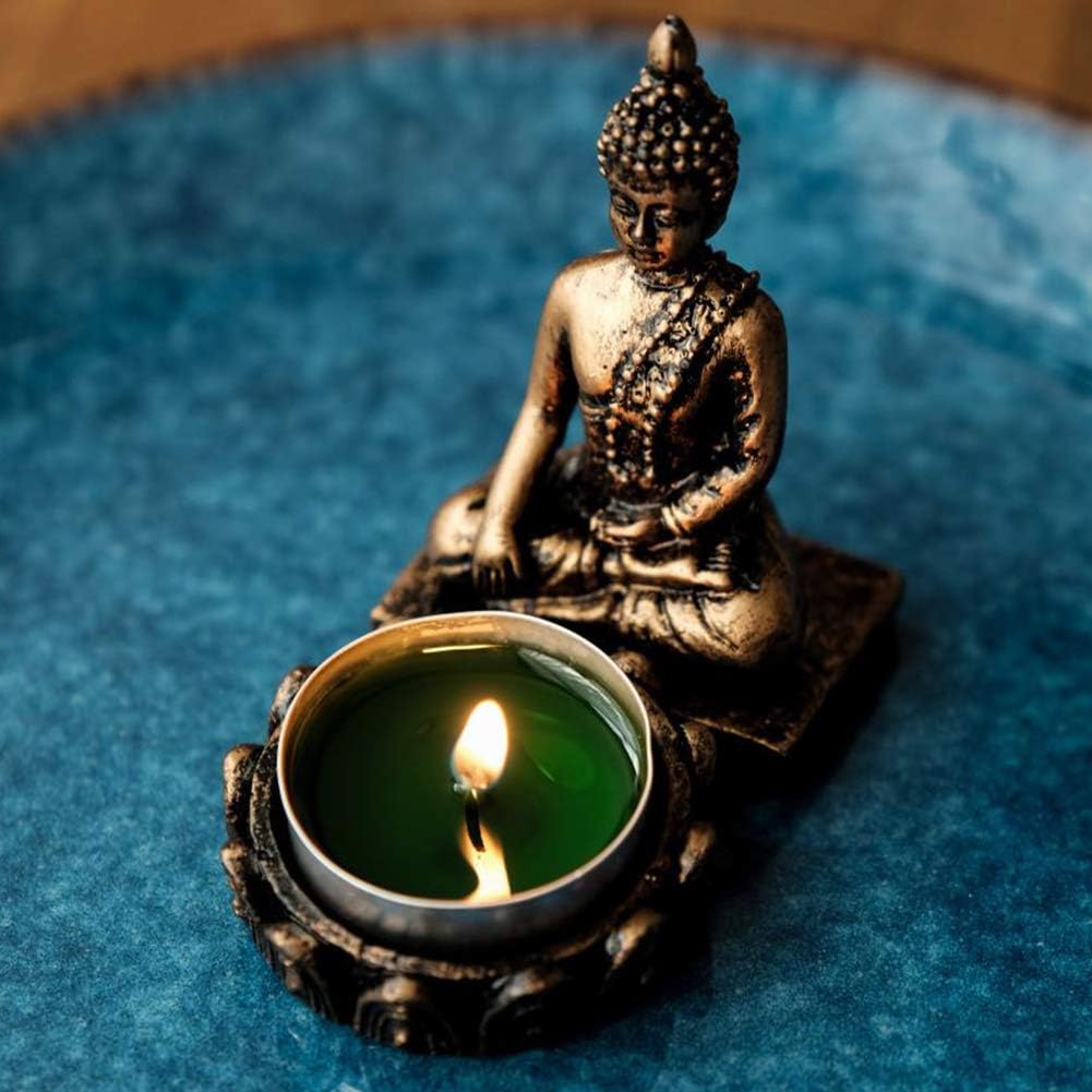 Vegas Market Buddha Statue Tealight Candle Holder