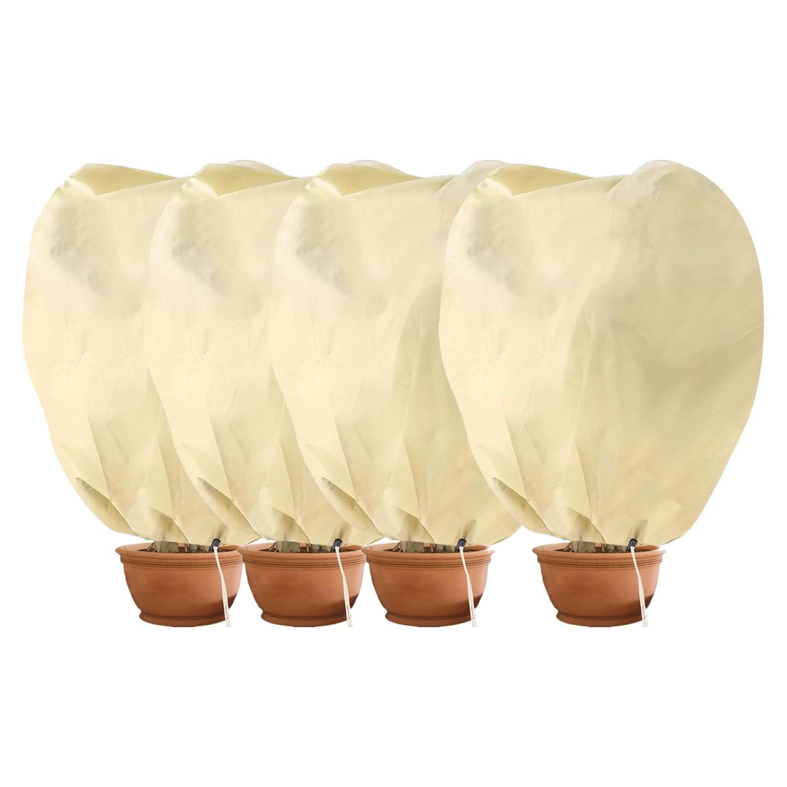 Hydrogarden Winter Cover for Plants, 80 g/m² Non-Woven Plant Frost Protection in Pots and Roses (80 x 100 cm) – 4 Pieces