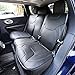 BEHAVE Car seat Covers,Custom Fit Seat Covers Fit for Jeep Cherokee 2015 2016 2017 2018,Pack of Leather Auto Seat Covers for SUV Full Set Saddle Cover, Back Cover, Headrest Cover