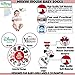 Disney Kids & Baby Girls Mickey & Minnie Mouse Assorted Color Pair Socks Set, Red, Black, Grey, White Collection, 0-6 Months