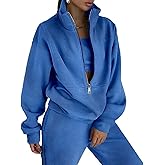 Eisctnd Womens Fleece 2 Piece Sweatsuit Lounge Set Long Sleeve Sweatshirt Jogger Pants Tracksuit Sweatsuit 2026 Trendy