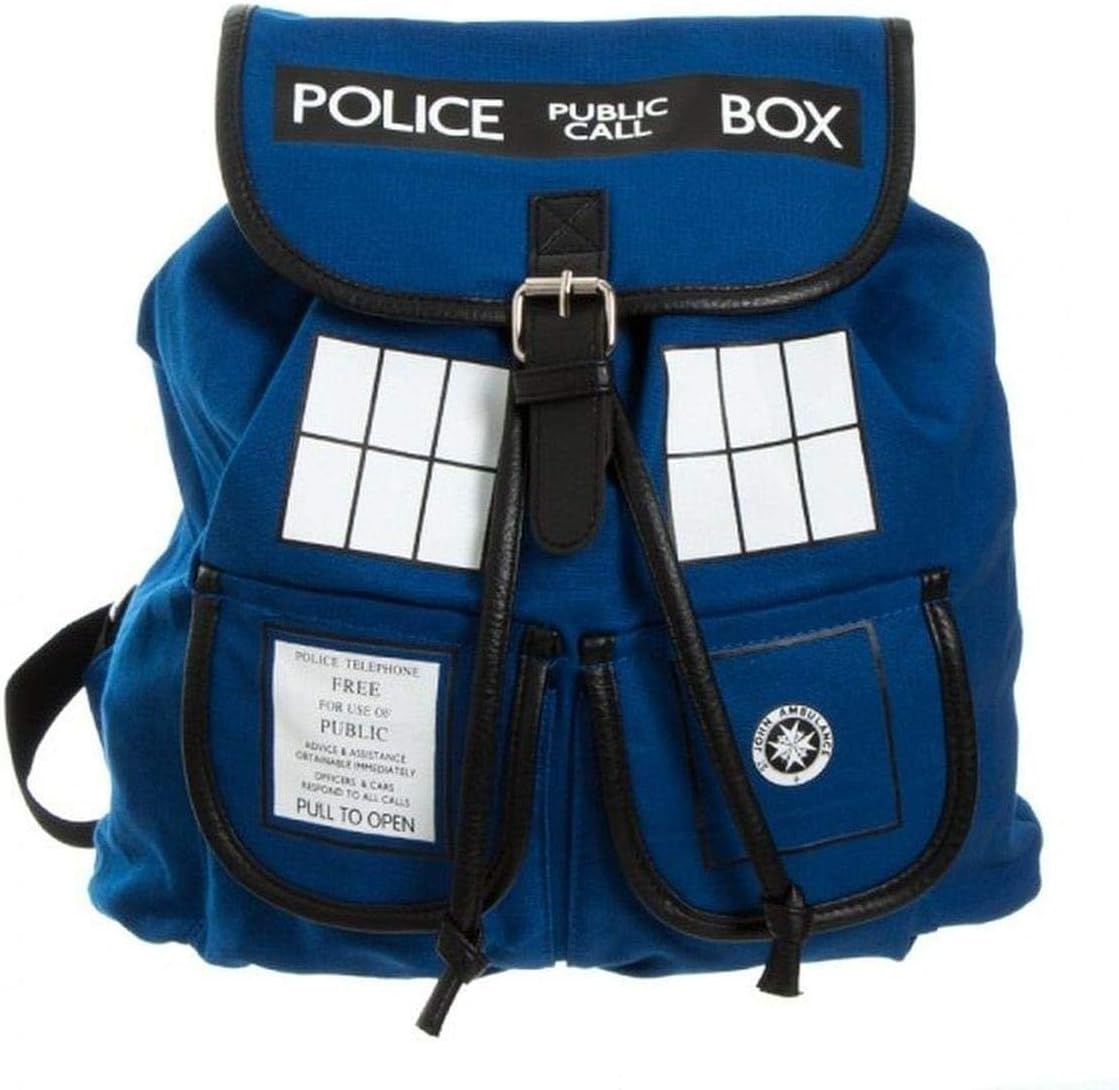 Bioworld Doctor Who Tardis Knapsack Backpack 14 x 17in