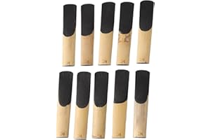 10Pcs Tenor Saxophone Reed, 1 1, 2 Saxophone Reed 1.5 Strength Reeds for Tenor Sax Saxophone Music Instrument Accessories Per