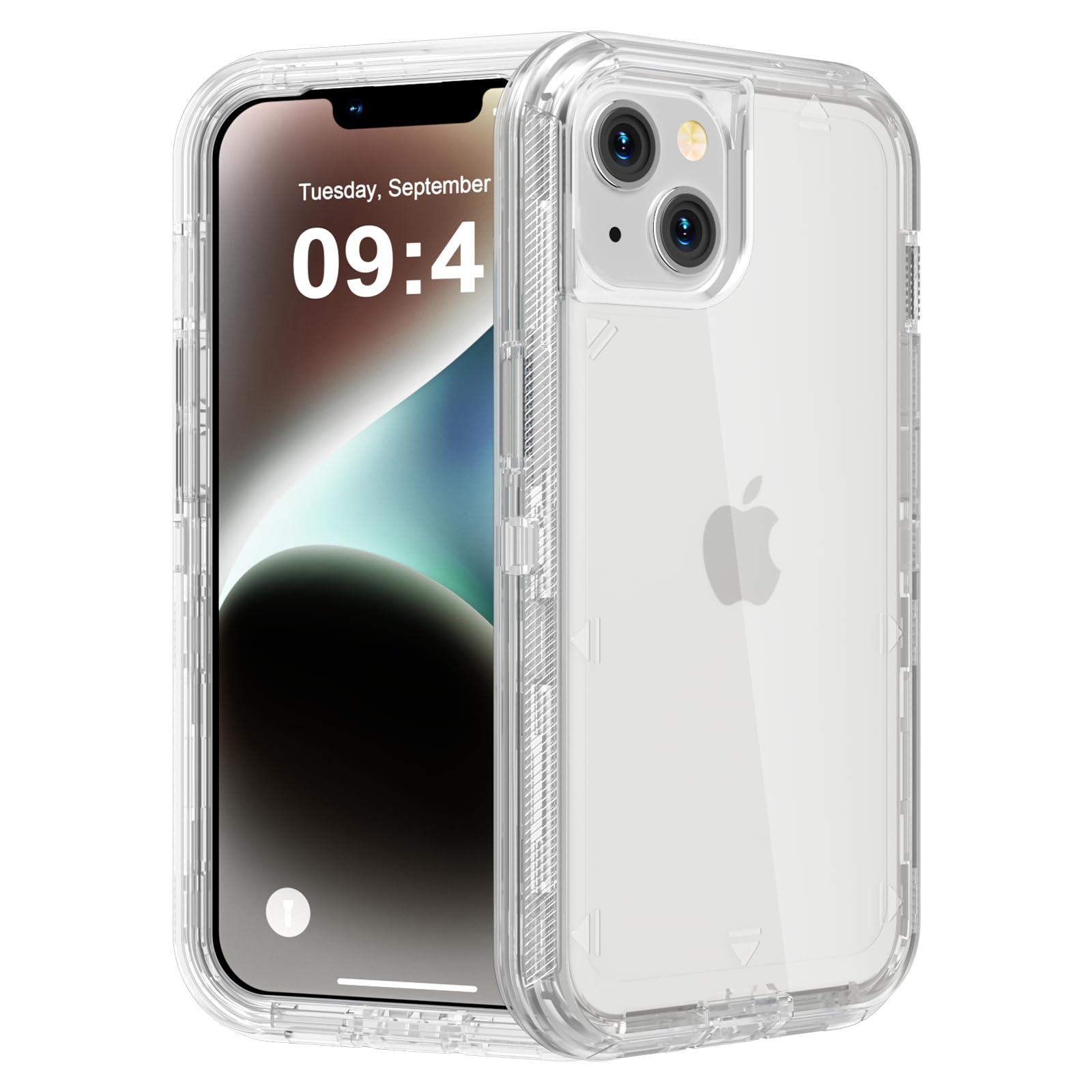 Follaroma for iPhone 14 Case, Heavy Duty Shockproof