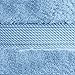 Superior Egyptian Cotton Pile Bath Towel Set of 2, Ultra Soft Luxury Towels, Thick Plush Essentials, Absorbent Heavyweight, Guest Bath, Hotel, Spa, Home Bathroom, Shower Basics, Light Blue