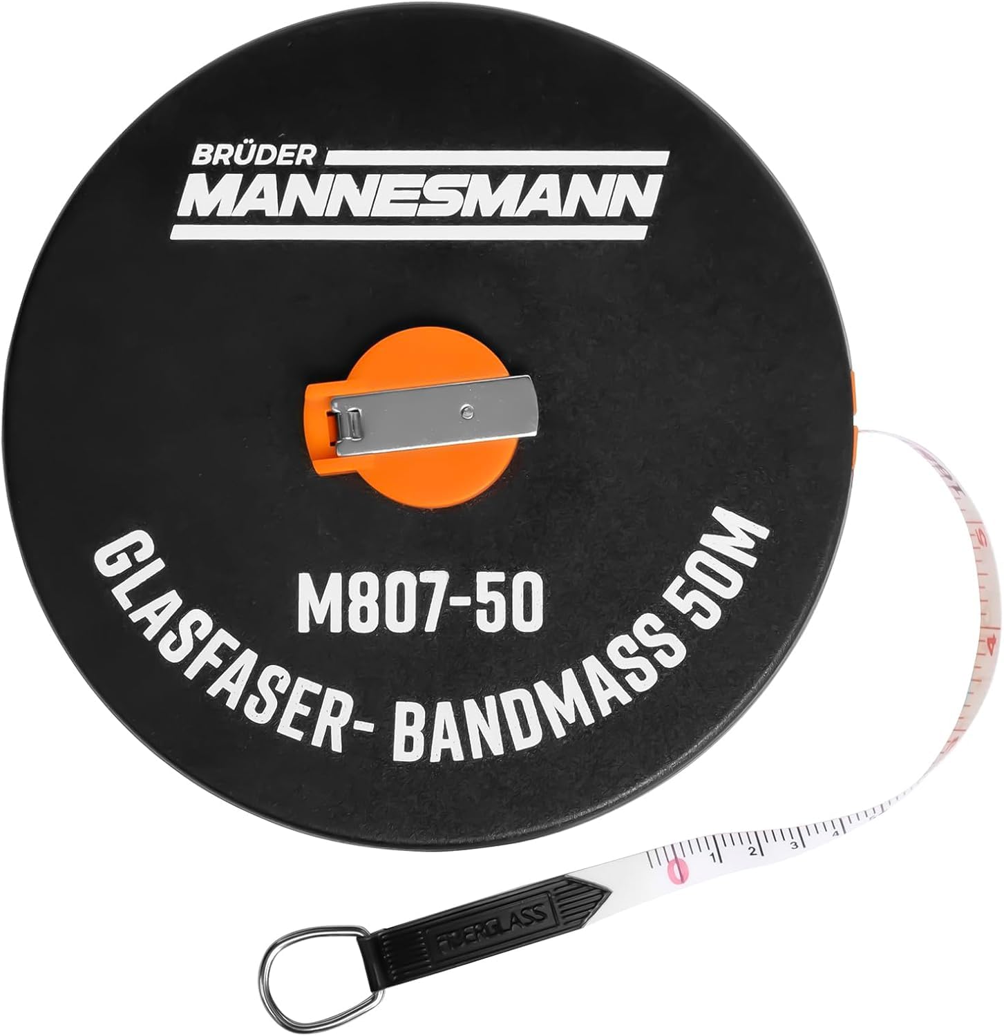 Brüder Mannesmann Tape Measure, 50 m, fibreglass, M 807-50