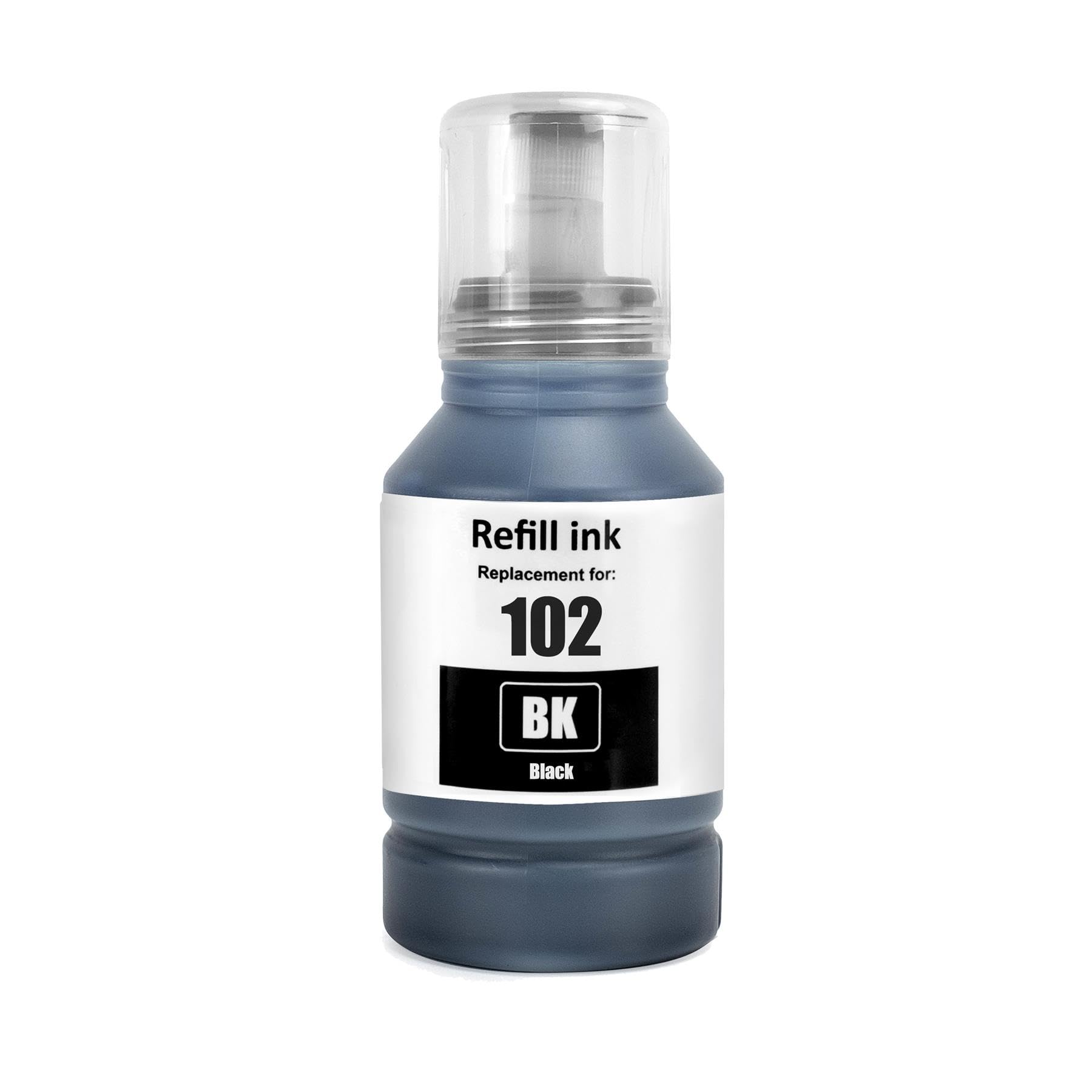 Go Inks 1 Black 70ml Ink Bottle to replace Epson 102 Compatible/non-OEM for EcoTank Printers