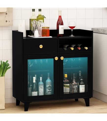 China Cabinet COCO DESIGN Corner Wine Cabinet Locking Bar With