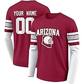 ANTKING T-Shirt for Men Youth Gifts Custom Name Number Long Sleeve Jersey