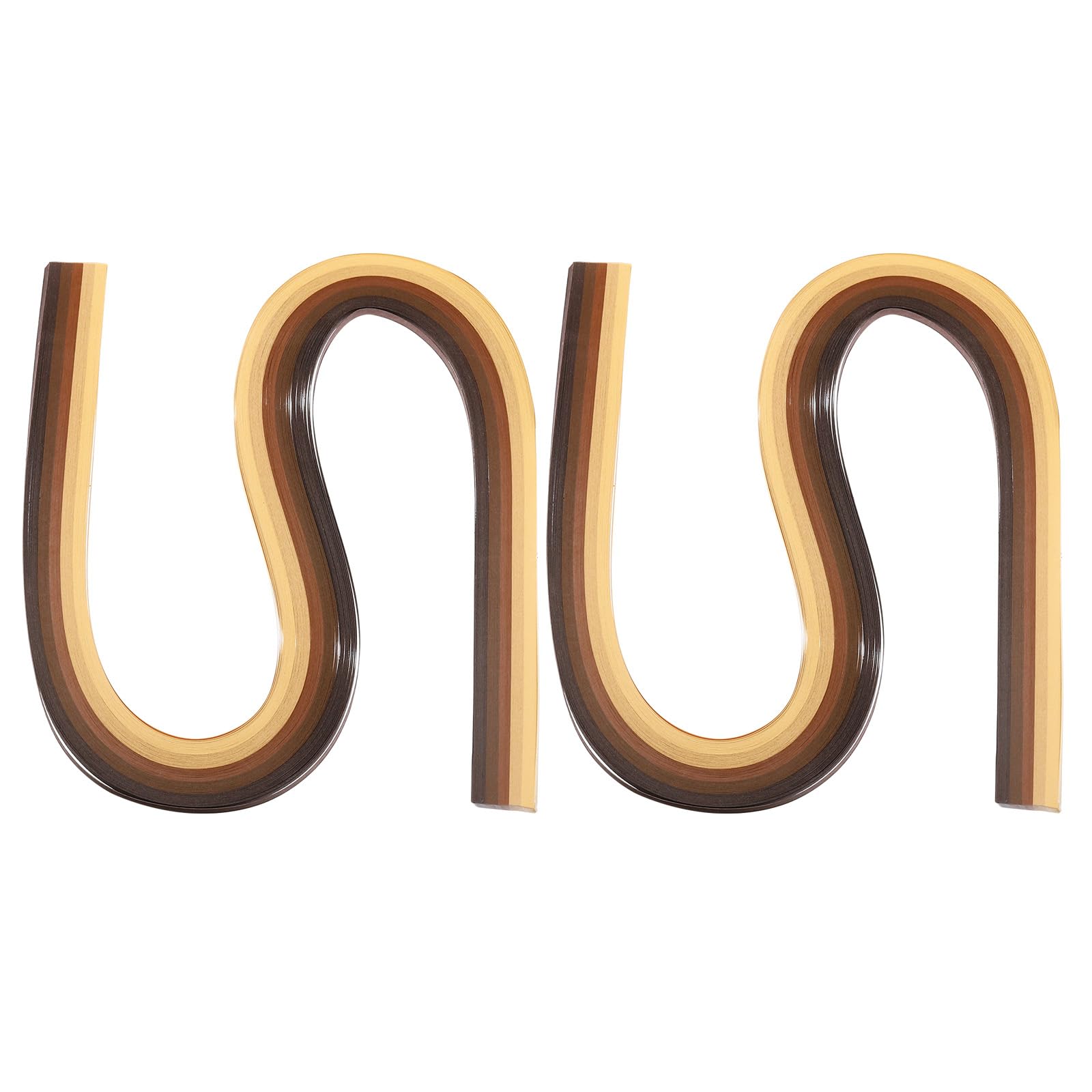 PATIKIL 540 x 5mm Rainbow Quilling Strips Paper,240 Pcs Origami Paper Quilling Strip for Art DIY Hand Craft Christmas, Gradient Brown