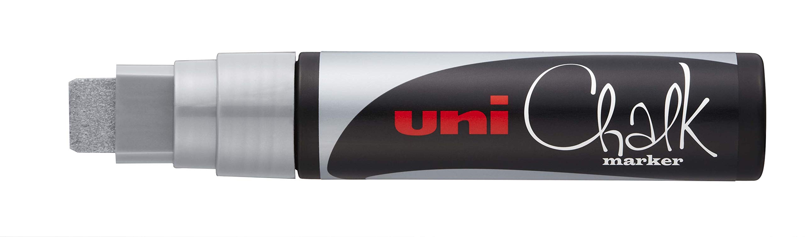 uni-ball 186611 Window and Chalk Marker UNI CHALK PWE-17K 15 mm with Wide Chisel Tip Silver