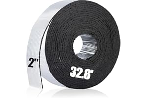 PAMASE 32.8ft Pipe Insulation Tape Wrap - Outdoor Winter Cold Hot Water Pipe Winterizing Self-Adhesive Foam with Aluminum Foil, Heat Preservation Reduce Heat Loss, 2" Wide