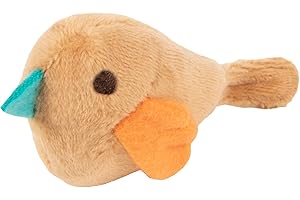 SmartyKat Chickadee Chirp Electronic Sound Cat Toy, Contains Catnip, Battery Powered - Light Brown, One Size