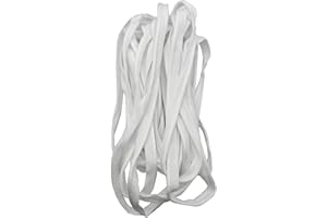 KUYLENT 10 Yards 3/8 Inch Polyester Cord-Edge, Piping Bias Tape, Fabric Edge Piping Trim with Cord for Sewing Clothing Pillows, Lamps, Draperies (White)