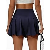 Buauty Women's Tennis Skirt Pleated Golf Skirts with Pockets Shorts Athletic Skort for Pickleball Sports Outfits