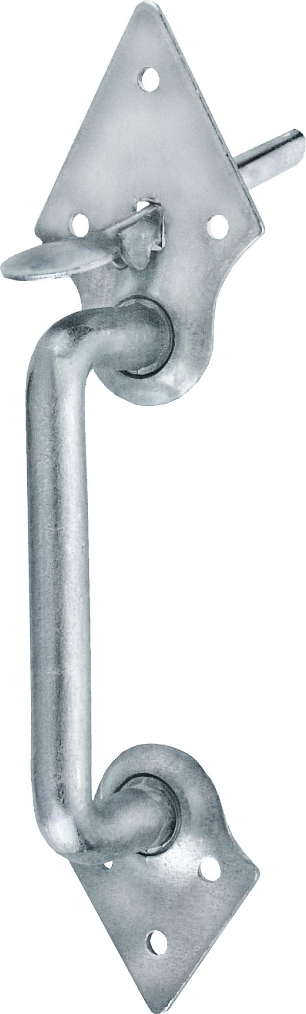 Connex DYB2901421 Lever Handle Diameter 15-255 x 57 mm with Bracket Galvanised/Lever/Handle/Door Handle/Door Fitting