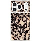 Flaunt Official Square Protective Case - Compatible with iPhone 17 Pro - Compatible with MagSafe & Wireless Charging - Drop-Tested & Shockproof - (Blonde Tortoise Shell)