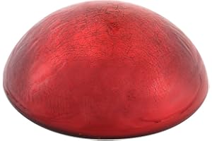 Achla Designs Glass Toadstool Mushroom Gazing Ball, Red