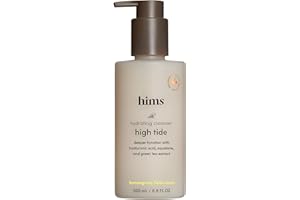 HIMS & HERS hims High Tide Hydrating Daily Cleanser for Men - Gentle Face Cleanser with Hyaluronic Acid, Squalane and Green Tea Extract - Lemongrass Field Scent