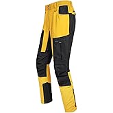 fit space Men's Reinforced Hiking Pants Tapered Zip Off Trekking Pants Convertible Vented