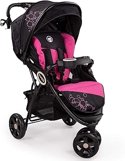 Froggy® Kinderbuggy DINGO Kinderwagen Buggy Jogger ultraleicht 5-Punkt-Sicherheitsgurt kompakt zusammenklappbar Liegefunktion Sonnenverdeck PINKBERRY