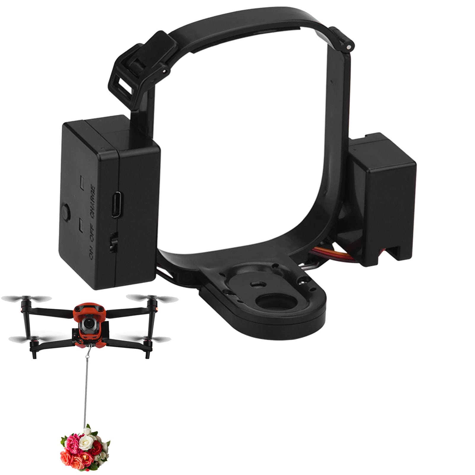 Airdrop System Compatible for Autel EVO II/EVO II Pro Drone Payload Airdrop Release Drop Device Clip Delivery Transport Dropping System for Wedding&Search&Rescue