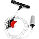 QWORK Irrigation Fertilizer Injector Kit, G1/2 Plastic Efficient Mixer Injectors Device Tube Switch Filter for Drip Irrigation Liquid Fertilizer Application