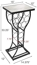 Sorbus Wine Rack Console for Home Bar - Mini Wine